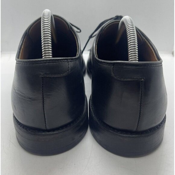 Allen Edmonds Men\'s Wendell Black Leather Bicycle Toe Shoes Oxfords Size 10D